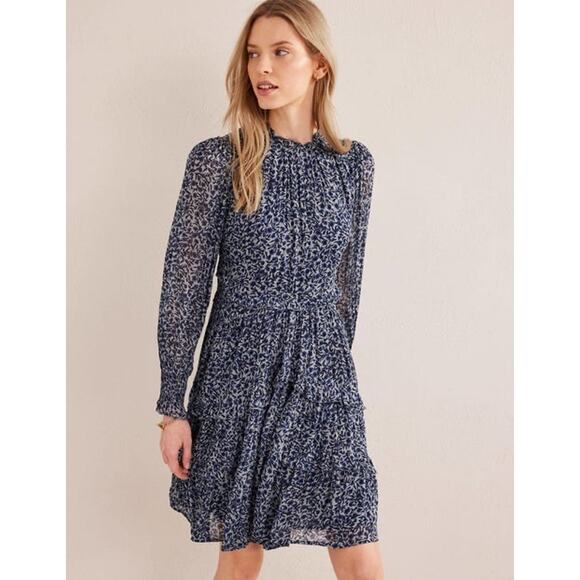 New Boden Ruffle Open Back Mini Dress - Picture 1 of 12